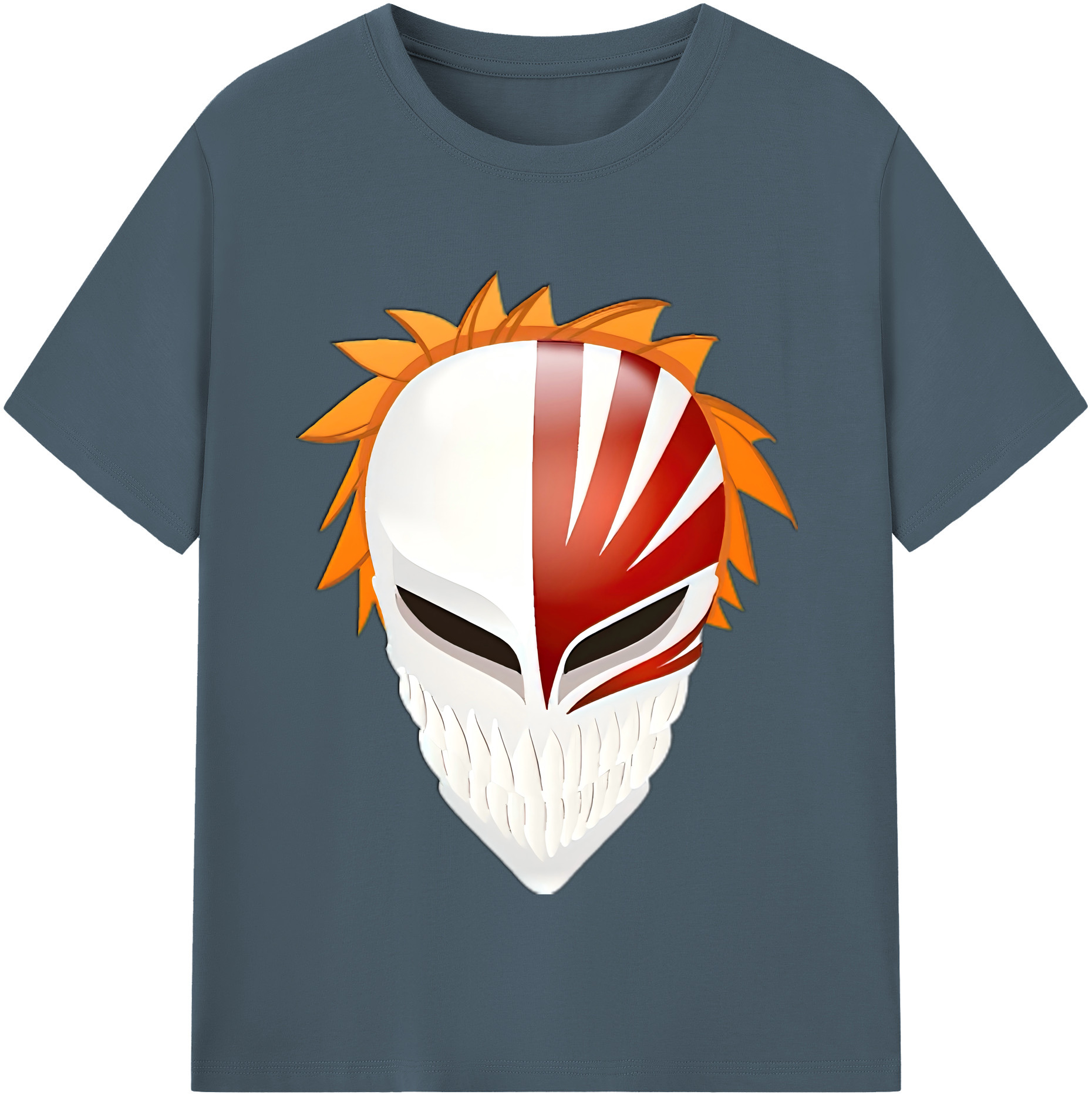 （画像用） ブリーチ 黒崎一護（くろさき いちご）BLEACH Kurosaki Ichigo 綿100％半袖Tシャツ（フロントプリント）